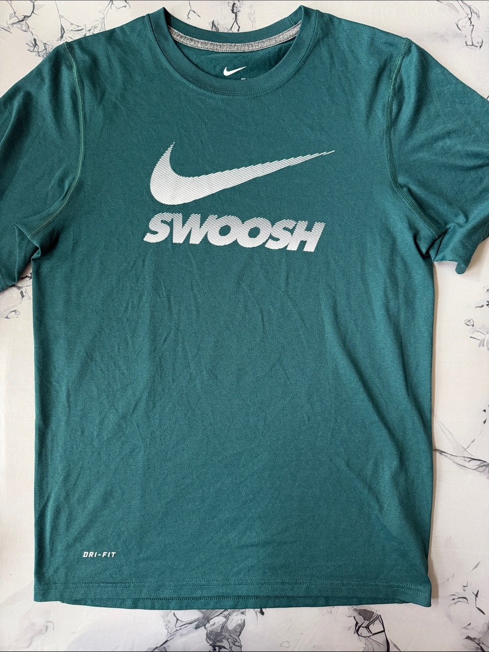 Nike Teal Swoosh Dri-FIT Short Sleeve Tee  men small